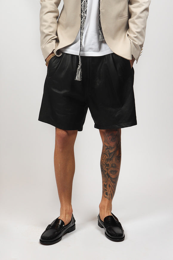  Bermuda In Pelle Blister Dacute Uomo Nero - 1