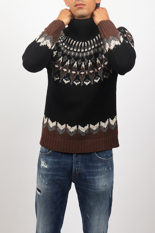 Maglia Cratere Jacquard