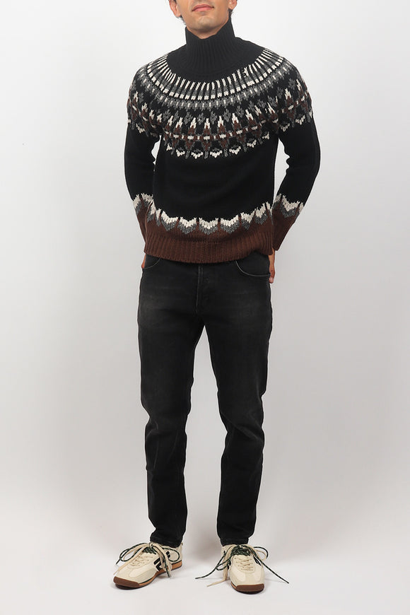  Jeans Brighton Baffi Dondup Uomo Nero - 6