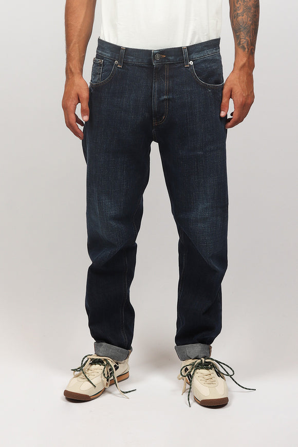  Jeans Ervin In Denim Dondup Uomo Blu - 2