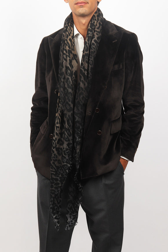  Giacca Velluto Liscio Reveres 1949 Uomo Marrone - 1