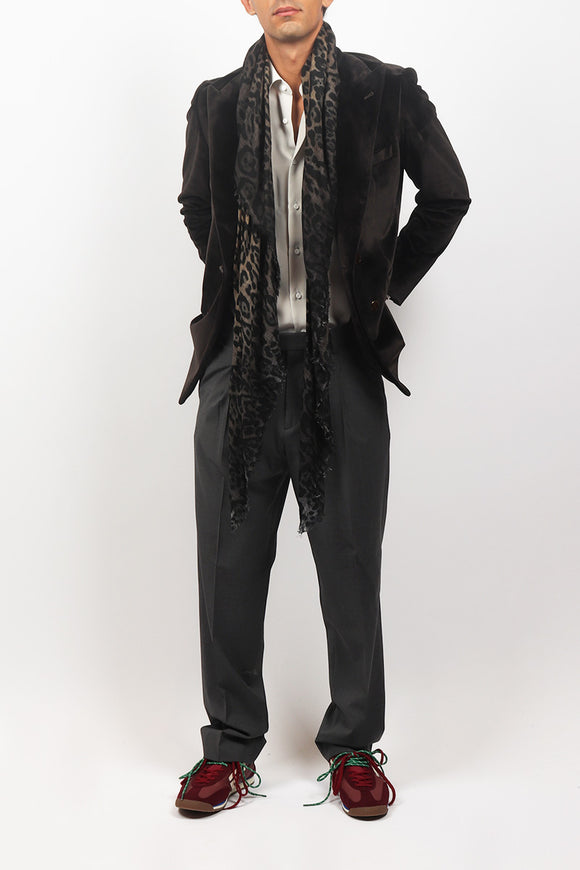  Giacca Velluto Liscio Reveres 1949 Uomo Marrone - 3