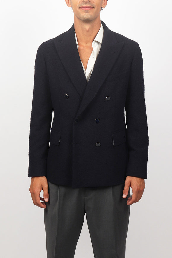  Giacca Doppiopetto Bouclè Reveres 1949 Uomo Blu - 2
