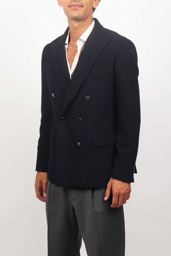 Giacca Doppiopetto Bouclè Reveres 1949 Uomo Blu - 4