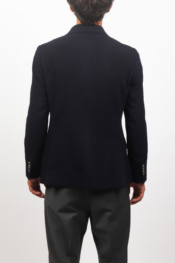  Giacca Doppiopetto Bouclè Reveres 1949 Uomo Blu - 5