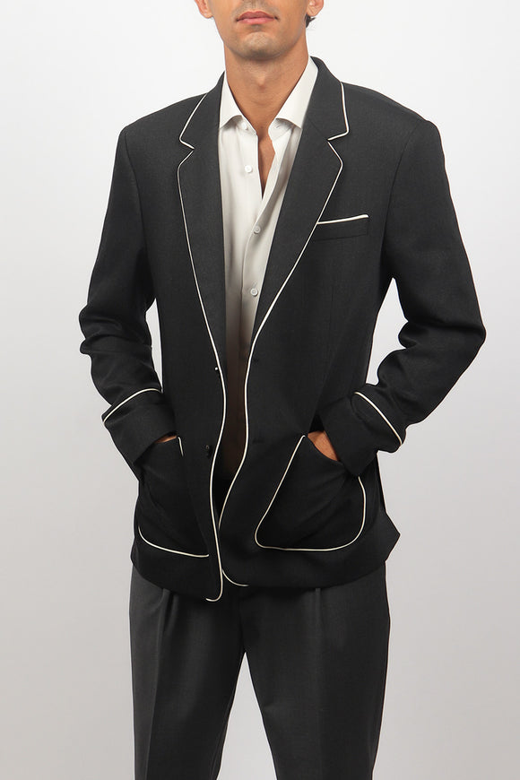  Giacca Paiping In Lana Reveres 1949 Uomo Grigio - 1