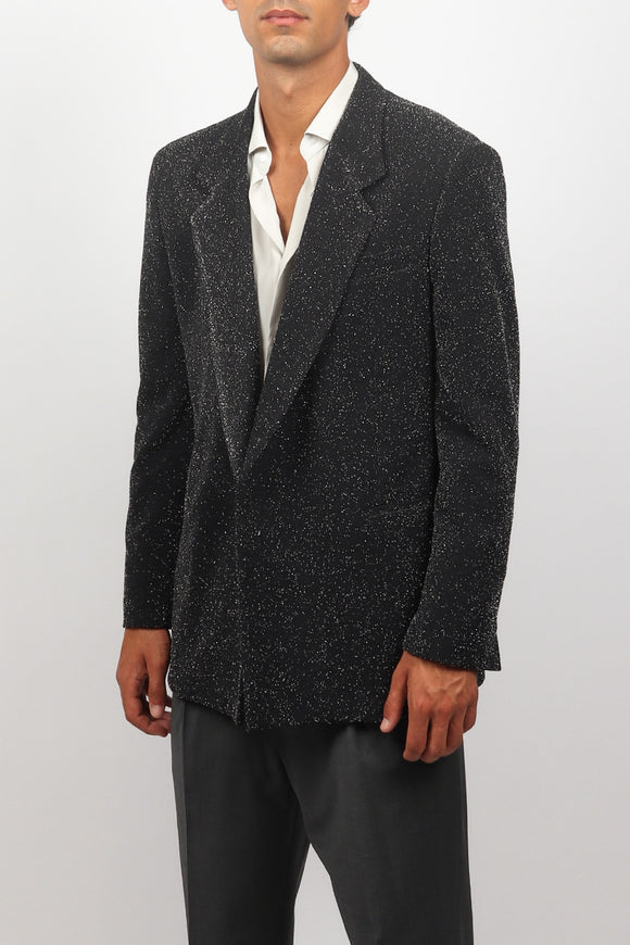  Giacca No Bottoni Lurex Reveres 1949 Uomo Nero - 2