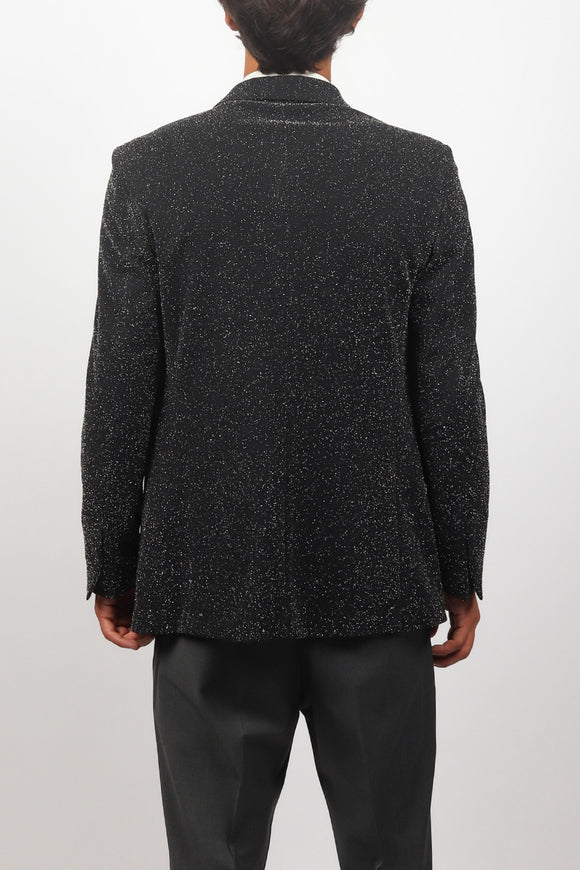  Giacca No Bottoni Lurex Reveres 1949 Uomo Nero - 3