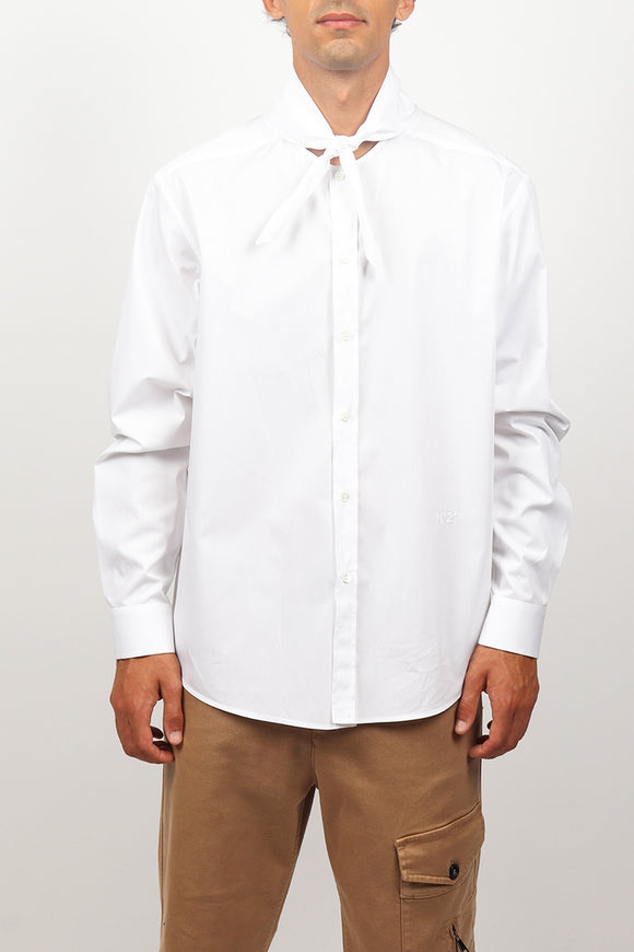  Camicia Collo Fiocco N°21 Uomo Bianco - 2