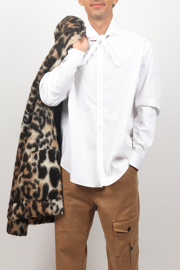  Camicia Collo Fiocco N°21 Uomo Bianco - 1