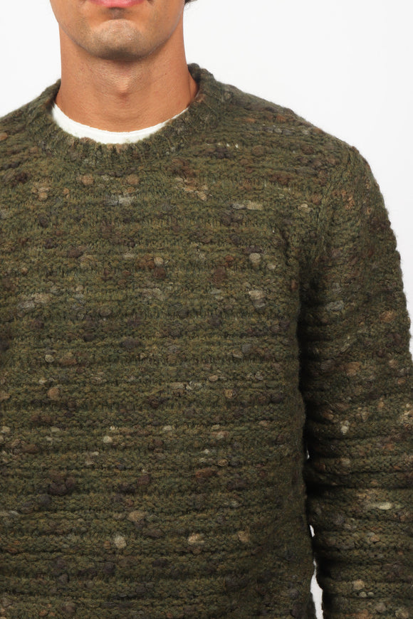  Maglia Girocollo Bottonato Officina 36 Uomo Verde - 6