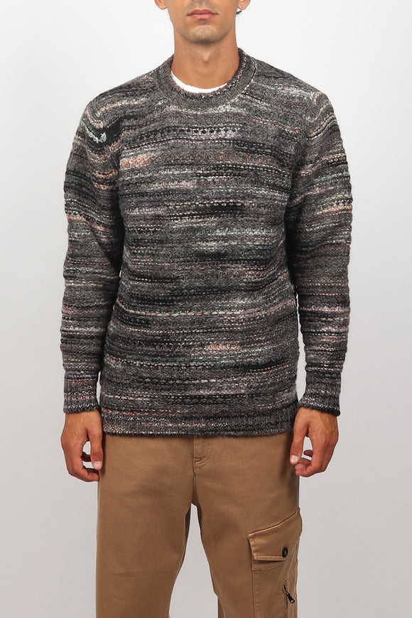  Maglia Girocollo Moulinè Officina 36 Uomo Grigio - 2
