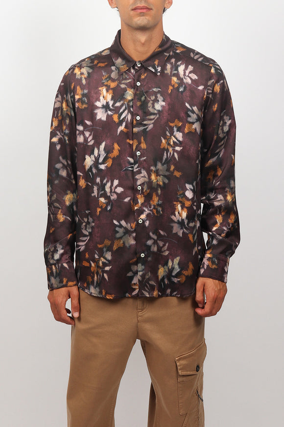  Camicia Flower Officina 36 Uomo Rosso - 2