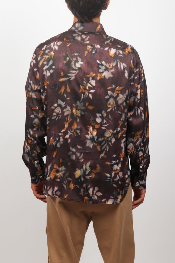  Camicia Flower Officina 36 Uomo Rosso - 5