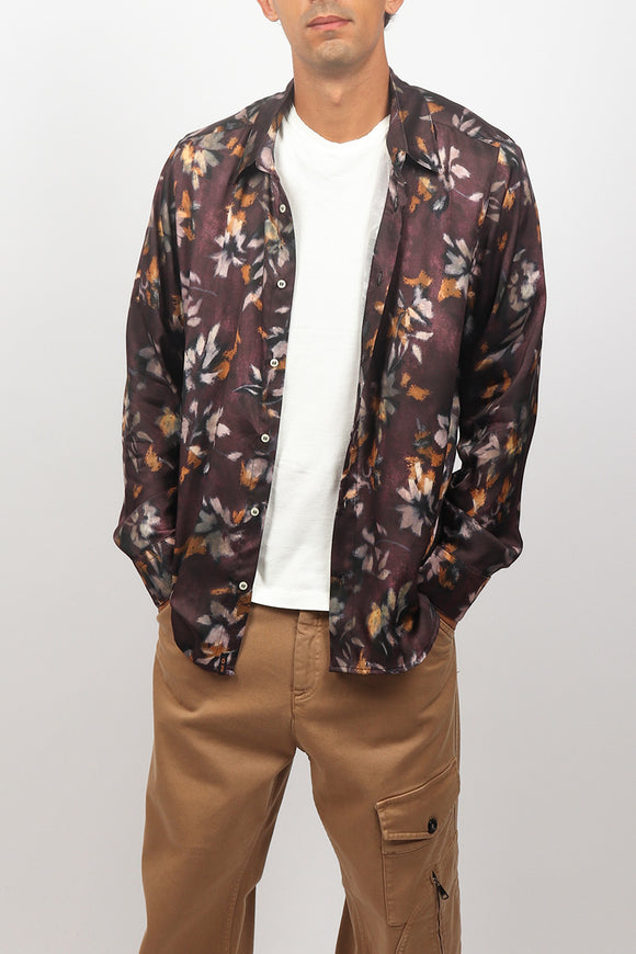  Camicia Flower Officina 36 Uomo Rosso - 1