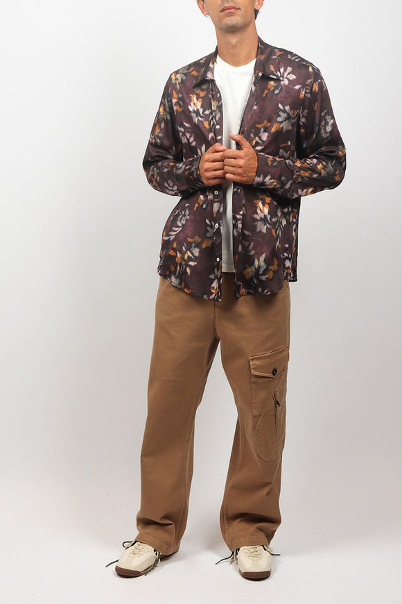  Camicia Flower Officina 36 Uomo Rosso - 3