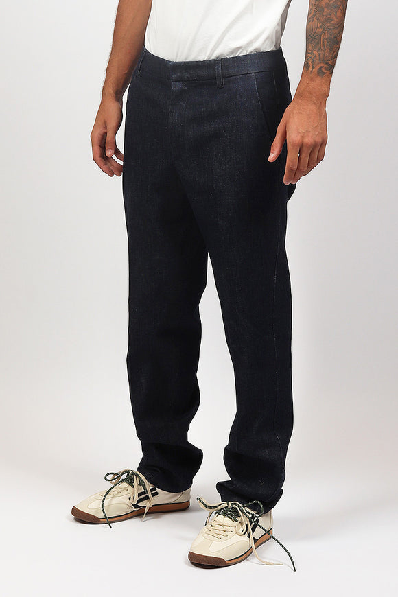  Pantalone James In Denim Dondup Uomo Blu - 4