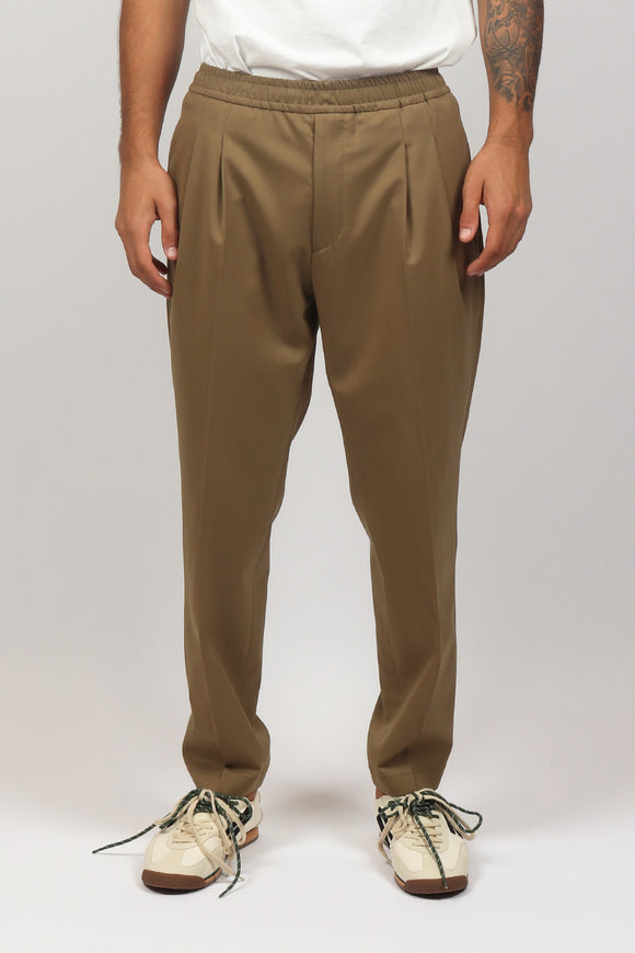  Pantalone Baddy In Tela Di Lana Be Able Uomo Beige - 2