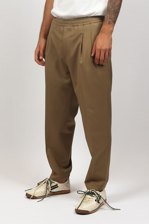  Pantalone Baddy In Tela Di Lana Be Able Uomo Beige - 4