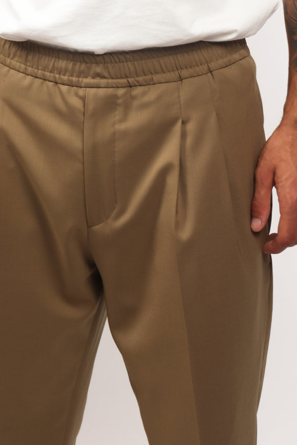  Pantalone Baddy In Tela Di Lana Be Able Uomo Beige - 6