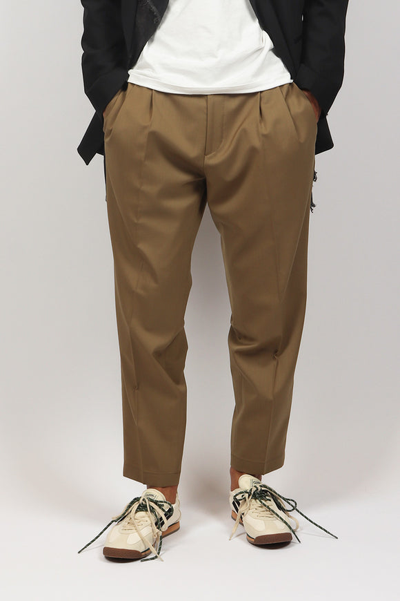  Pantalone Baddy In Tela Di Lana Be Able Uomo Beige - 1