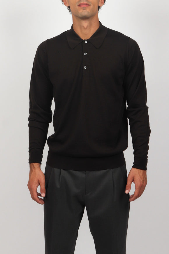  Polo Dorset John Smedley Uomo Marrone - 2
