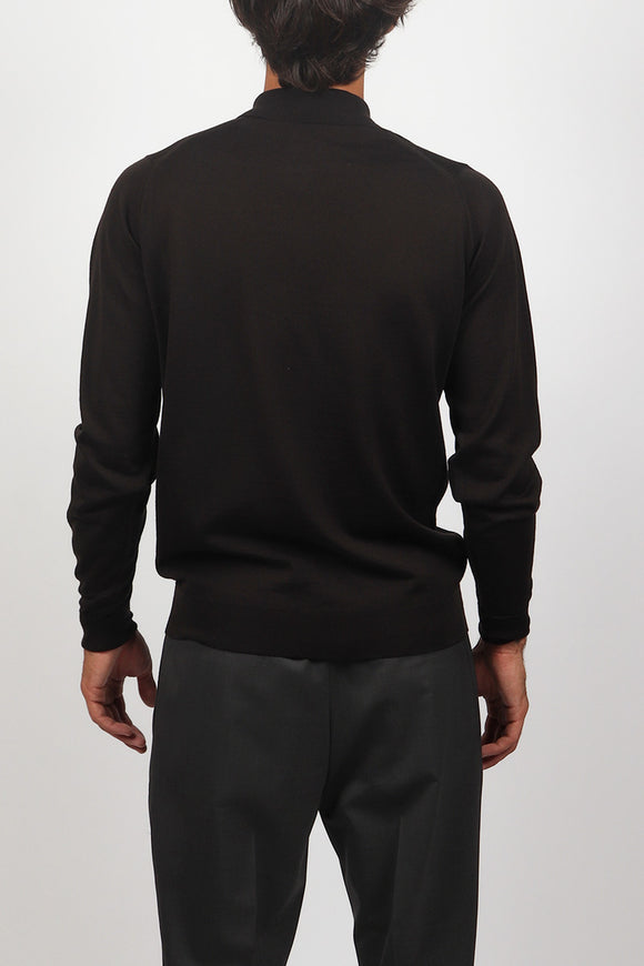  Polo Dorset John Smedley Uomo Marrone - 4