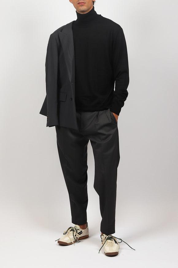  Dolcevita In Lana Ciano Uomo Nero - 3