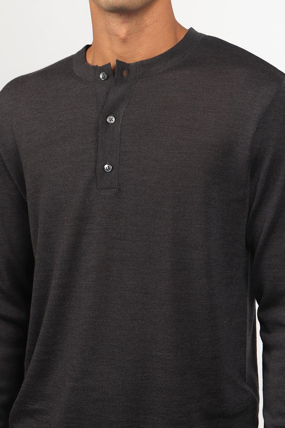  Serafino In Merinos Ciano Uomo Grigio - 6