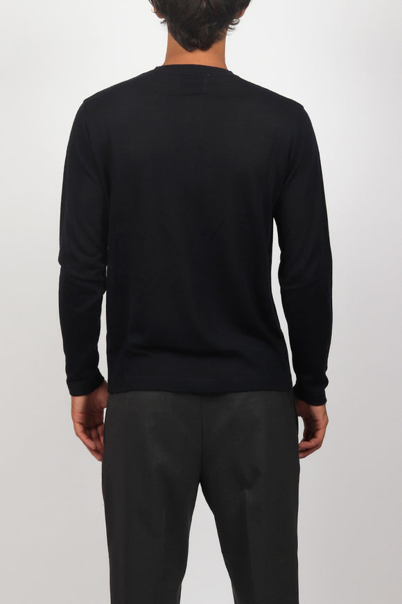  Serafino In Merinos Ciano Uomo Blu - 5