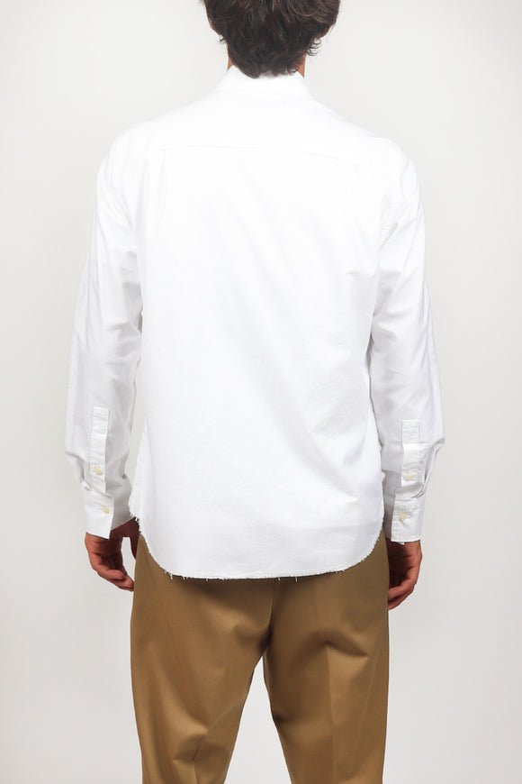  Camicia Oxford Over Officina 36 Uomo Bianco - 5