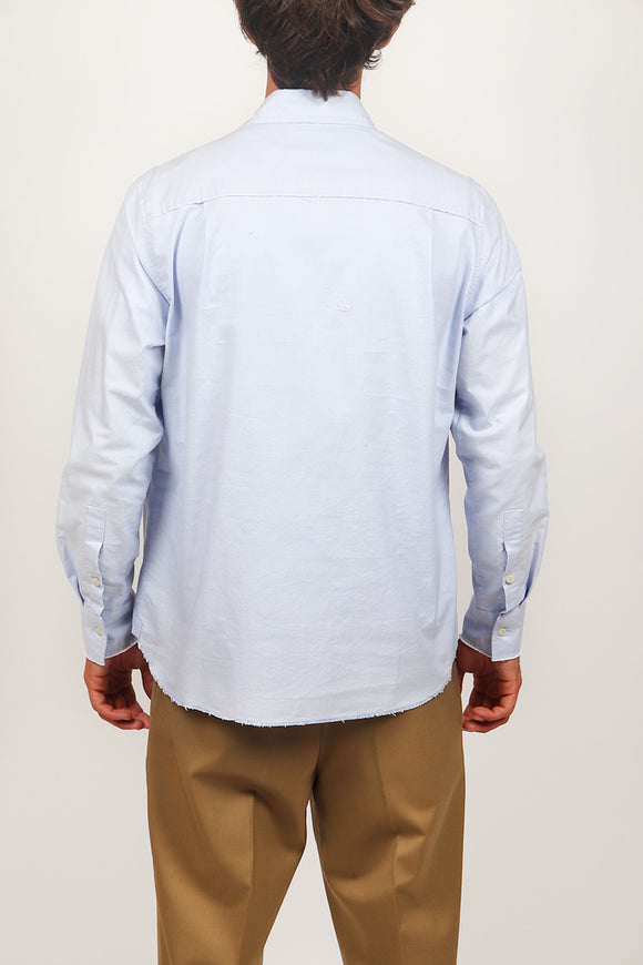  Camicia Oxford Over Officina 36 Uomo Azzurro - 5
