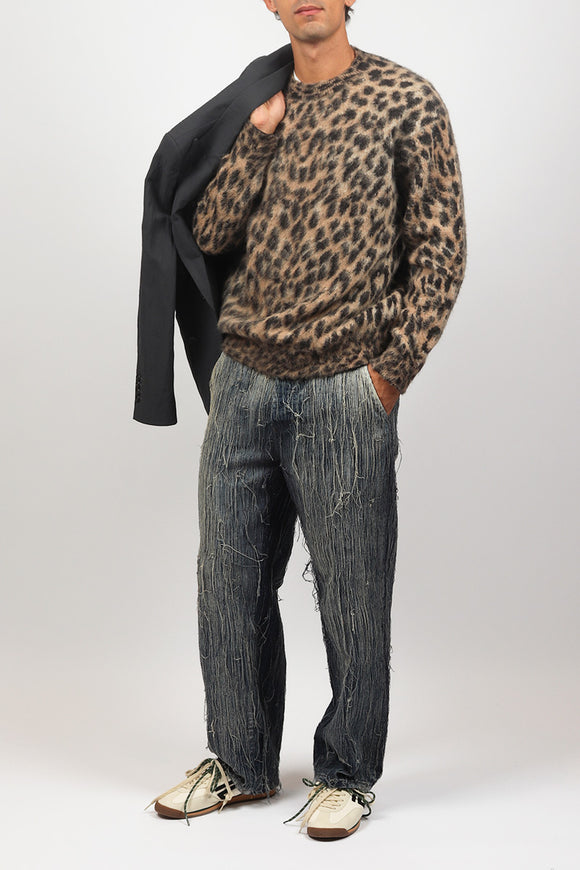  Maglia Macu Jacquard Laneus Uomo Marrone - 3