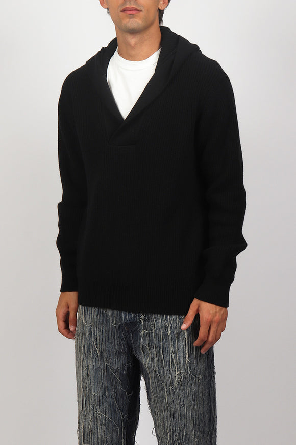  Maglia Cappuccio Costa Inglese Laneus Uomo Nero - 4