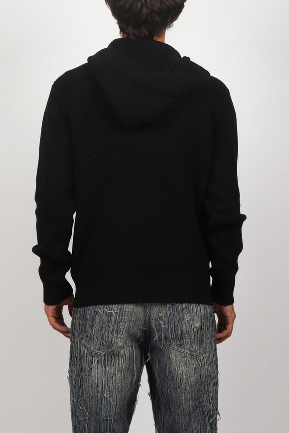  Maglia Cappuccio Costa Inglese Laneus Uomo Nero - 5