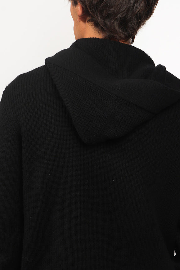  Maglia Cappuccio Costa Inglese Laneus Uomo Nero - 6