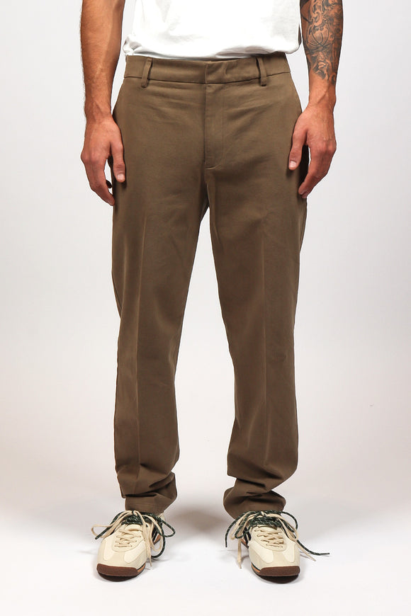  Pantalone James In Gabardina Dondup Uomo Beige - 2