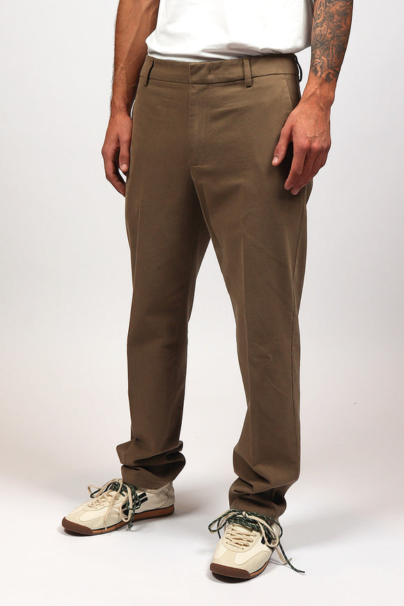  Pantalone James In Gabardina Dondup Uomo Beige - 4