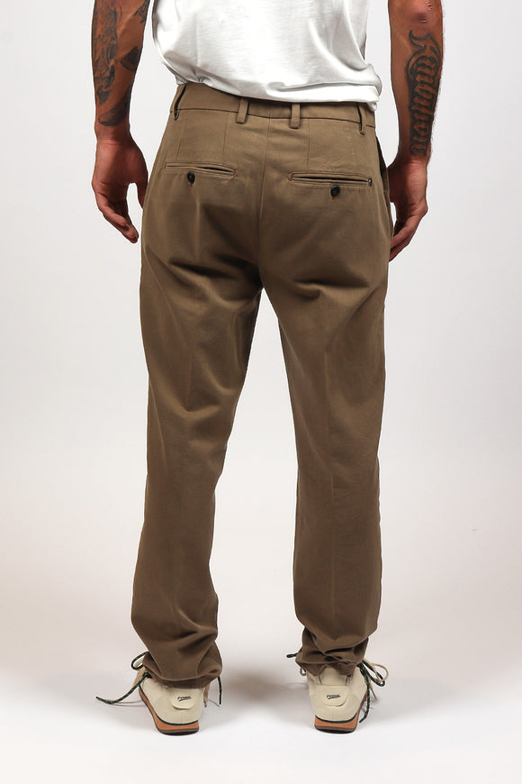  Pantalone James In Gabardina Dondup Uomo Beige - 5