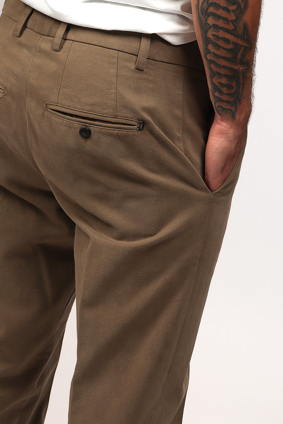  Pantalone James In Gabardina Dondup Uomo Beige - 6