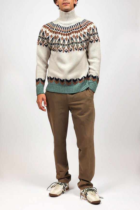  Pantalone James In Gabardina Dondup Uomo Beige - 3