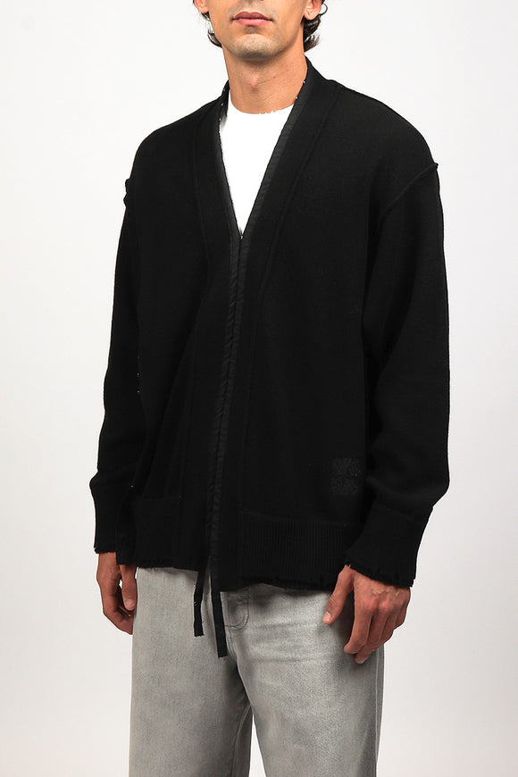  Cardigan Passamaneria Ganci Federico Cina Uomo Nero - 4