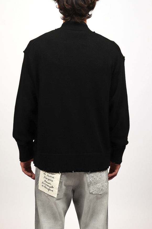  Cardigan Passamaneria Ganci Federico Cina Uomo Nero - 5