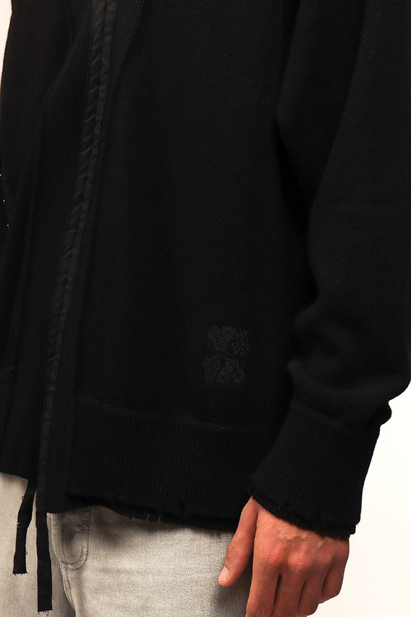  Cardigan Passamaneria Ganci Federico Cina Uomo Nero - 6