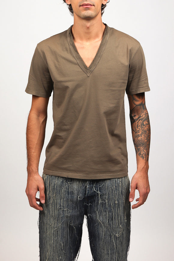  T-shirt A V Grifoni Uomo Beige - 2