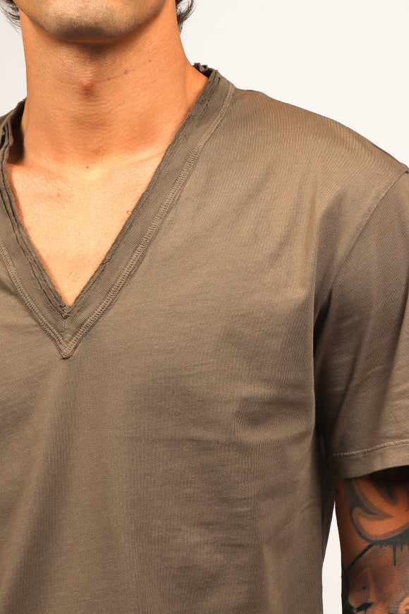  T-shirt A V Grifoni Uomo Beige - 6