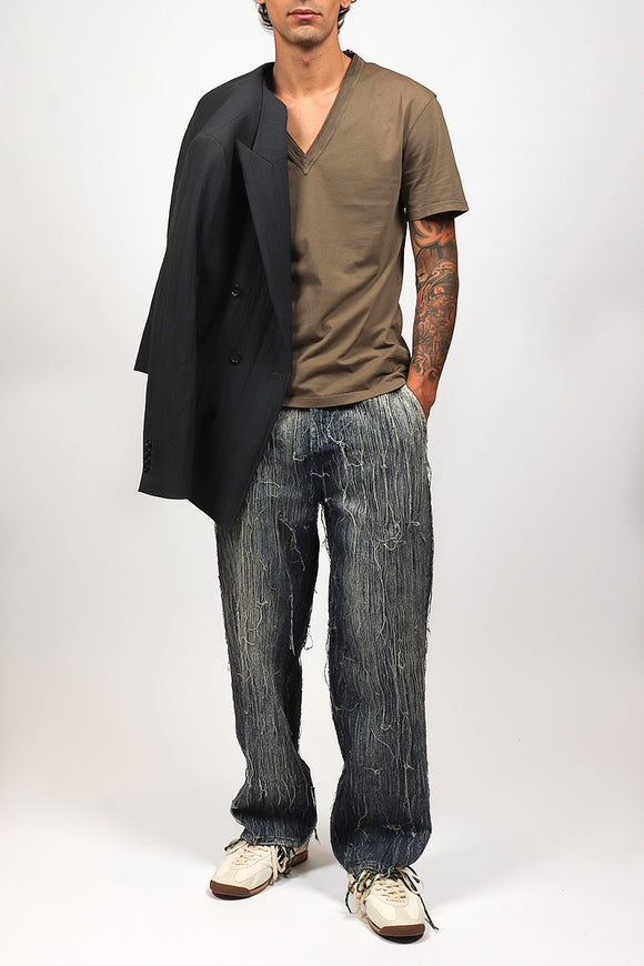  T-shirt A V Grifoni Uomo Beige - 3