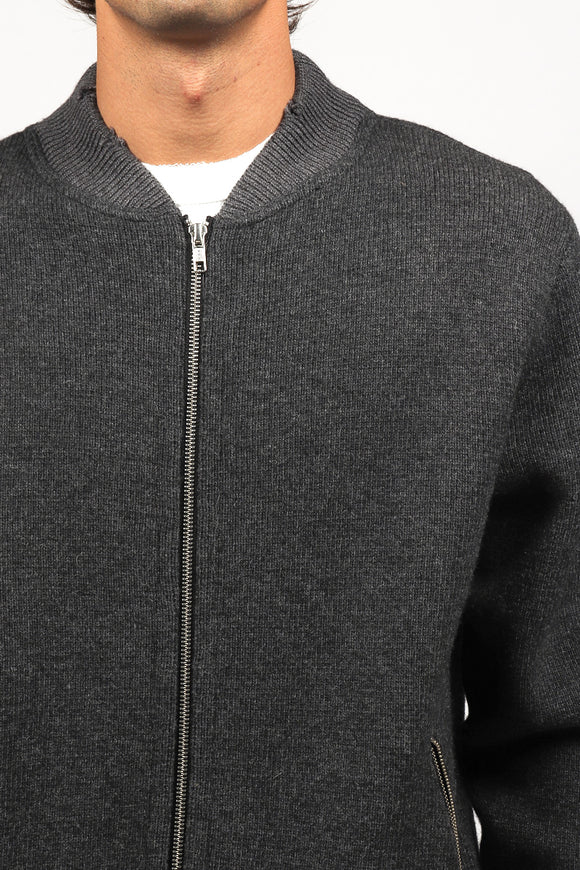  Bomber In Maglia Grifoni Uomo Grigio - 6