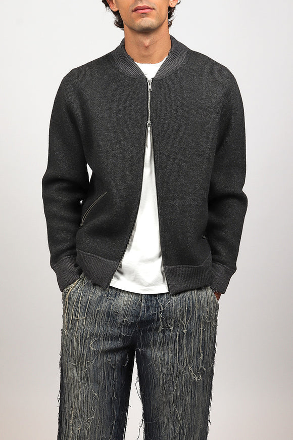  Bomber In Maglia Grifoni Uomo Grigio - 1