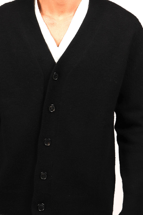  Cardigan Cardato Grifoni Uomo Nero - 6